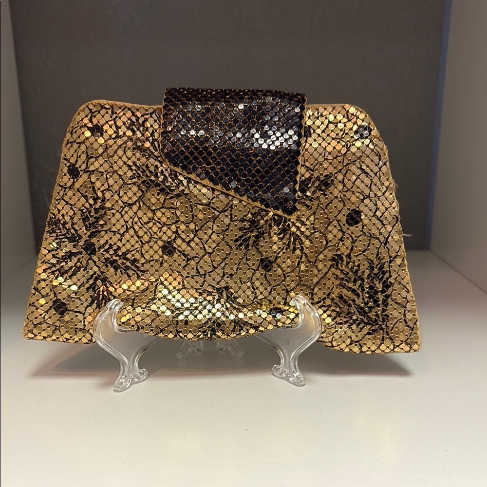 Vintage Elegant Gold and Black Clutch